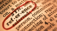 Picture Shows the Word Reference in a Dictionary, Circled